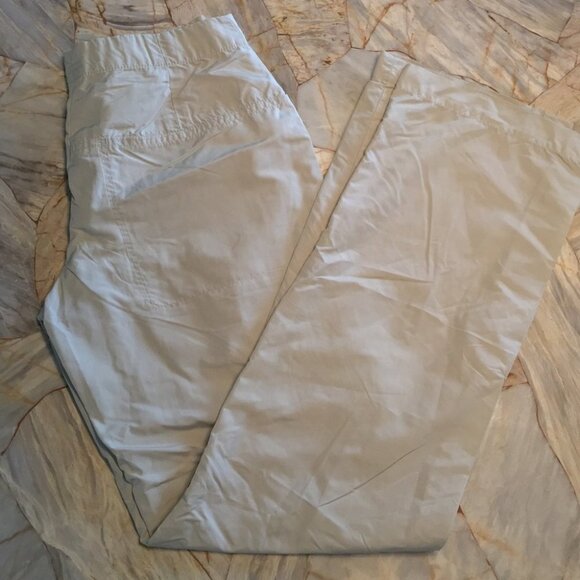 Lightweight Khaki Straight Leg Pants Grey 2 - Picture 1 of 6